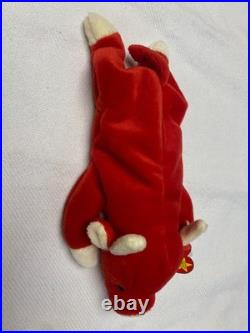 Ty Original Rare Retired SNORT Beanie Baby Vintage 1995 Excellent condition