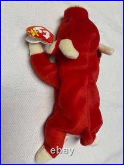 Ty Original Rare Retired SNORT Beanie Baby Vintage 1995 Excellent condition