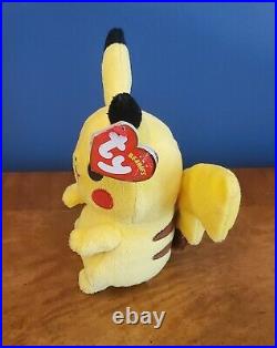 Ty PIKACHU the Pokemon Beanie Baby with TAGS (UK Exclusive 6 Inch) RARE