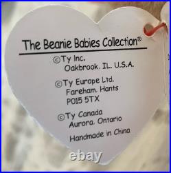 Ty Peace Bear Beanie Baby PVC Pellets, Tag Errors (No UK, Comma), Rare Tie-Dye Ty Peace Bear Beanie Baby PVC Pellets, Tag Errors (No UK, Comma), Rare Tie-Dye