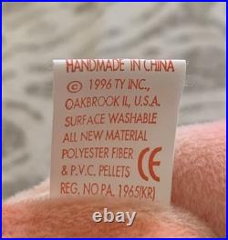 Ty Peace Bear Beanie Baby PVC Pellets, Tag Errors (No UK, Comma), Rare Tie-Dye Ty Peace Bear Beanie Baby PVC Pellets, Tag Errors (No UK, Comma), Rare Tie-Dye