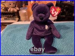 Ty Princess Beanie Babyrare Error? 1997 Erin Tag Made In China P. E. Pellets