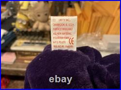 Ty Princess Beanie Babyrare Error? 1997 Erin Tag Made In China P. E. Pellets