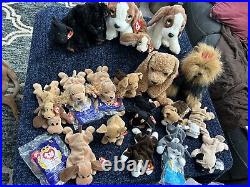 Ty Puppy/Dog Lot Valuable. Rare, Retired, 1993-1999 PVC