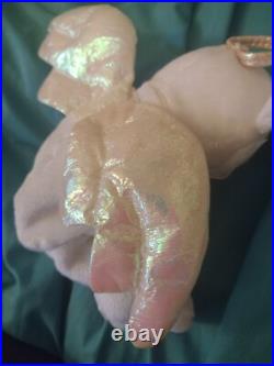 Ty RARE Beanie Baby Halo the Angel Bear Vintage (ERRORS/RARE BROWN NOSE)