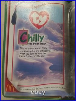 Ty RARE McDonalds Teenie Beanie Babies'Legends' Complete Set of 3 Brand New