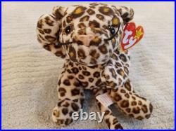 Ty Rare 1st Edition Beanie Baby Freckles the Leopard'96 Pvc Pellets & TAG ERROR