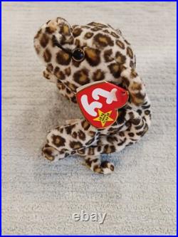 Ty Rare 1st Edition Beanie Baby Freckles the Leopard'96 Pvc Pellets & TAG ERROR
