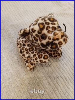 Ty Rare 1st Edition Beanie Baby Freckles the Leopard'96 Pvc Pellets & TAG ERROR