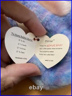 Ty Rare And Retired Beanie Babies Colorful Flitter The Butterfly