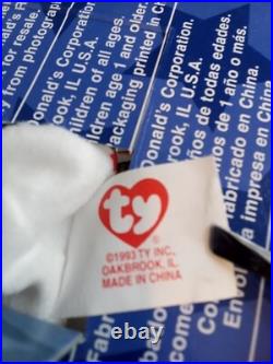 Ty Rare Beanie Babies Set Mcdonald's 1993 Tag Nib