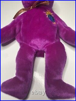 Ty Rare Beanie Baby Millennium Millenium Bear (1999, Retired) With Tag Errors