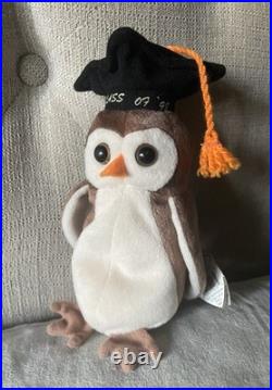 Ty Rare Original Wise Owl Beanie Baby 1998 With True Factory Tag Errors Ty Rare Original Wise Owl Beanie Baby 1998 With True Factory Tag Errors