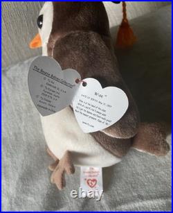 Ty Rare Original Wise Owl Beanie Baby 1998 With True Factory Tag Errors Ty Rare Original Wise Owl Beanie Baby 1998 With True Factory Tag Errors