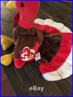 Ty Retired Beanie Baby GOBBLES the Turkey 1997 Rare Collector's Item