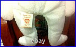 Ty Retired Halo Angel Bear Beanie Baby Mint With ERRORS & rare brown nose