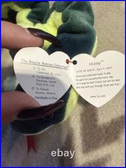Ty Retired Original Beanie Baby HISSY 1997 With Tag Errors RARE HTF Mint