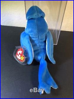 Ty Rocket Retired Beanie Baby With VERY RARE Errors Blue Jay COLLECTABLE NEW