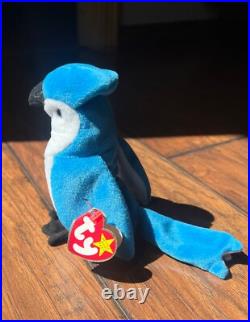 Ty Rocket The Blue Jay Beanie Rare Errors Ty Rocket The Blue Jay Beanie Rare Errors