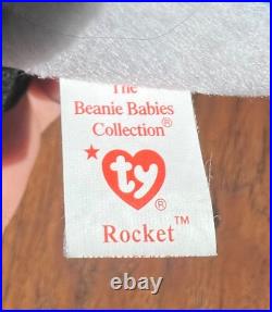 Ty Rocket The Blue Jay Beanie Rare Errors Ty Rocket The Blue Jay Beanie Rare Errors
