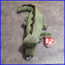 Ty Swampy Alligator Beanie Baby Retired 2000 Plush Very Rare with Tag Errors