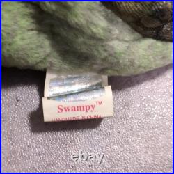 Ty Swampy Alligator Beanie Baby Retired 2000 Plush Very Rare with Tag Errors