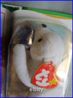 Ty Teenie Beanie Babies RARE CHILLY the Polar Bear Benefits Charity