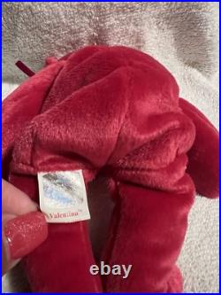 Ty Valentina the Red Bear Beanie Baby RARE