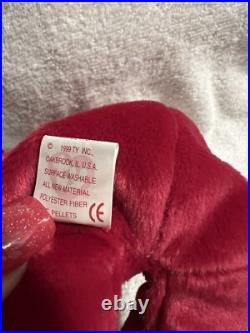 Ty Valentina the Red Bear Beanie Baby RARE