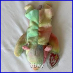 Ty Vintage Beanie Baby Sammy The Bear 1998 Retired Pe Pellets Rare Tag Error