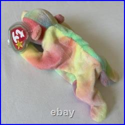 Ty Vintage Beanie Baby Sammy The Bear 1998 Retired Pe Pellets Rare Tag Error