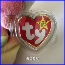 Ty Vintage Beanie Baby Sammy The Bear 1998 Retired Pe Pellets Rare Tag Error