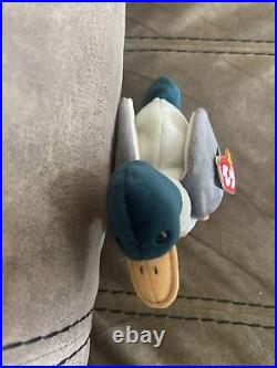 Ty beanie Jake the Mallard Drake Duck Rare Edition Red Tag #402 With Tag Errors