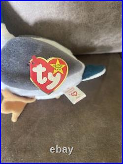 Ty beanie Jake the Mallard Drake Duck Rare Edition Red Tag #402 With Tag Errors