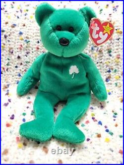 Ty beanie babies ERIN ST PATRICK'S DAY BEAR BEANIE BABIES Rare