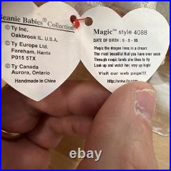 Ty beanie babies MAGIC PVC 1995-1996, retired with errors RARE NEW L? K