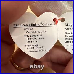 Ty beanie babies MAGIC PVC 1995-1996, retired with errors RARE NEW L? K