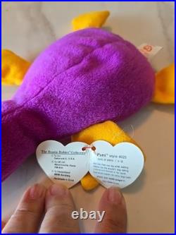 Ty beanie babies Rare. Patti The Platypus 1993 PVC Pellets retired