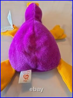 Ty beanie babies Rare. Patti The Platypus 1993 PVC Pellets retired