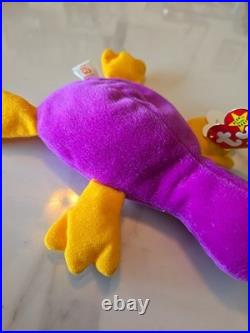 Ty beanie babies Rare. Patti The Platypus 1993 PVC Pellets retired