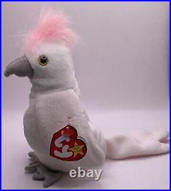 Ty beanie babies extremely rare 1997/ 1998 Kuku The Cockatoo Tag Errors Mint