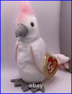 Ty beanie babies extremely rare 1997/ 1998 Kuku The Cockatoo Tag Errors Mint