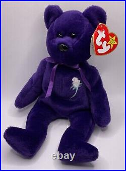 Ty beanie babies extremely rare 1997 Princess The Bear Mint Condition! Look