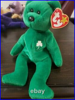 Ty beanie babies extremely rare Erin with tag errors