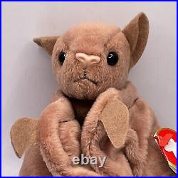 Ty beanie babies extremely rare retired 1996 Batty The Bat PVC Brown Version