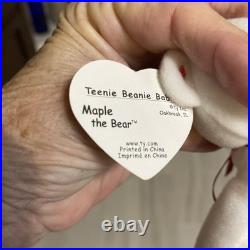 Ty beanie babies extremely rare retired Maple The Bear. Errors/tush 1993