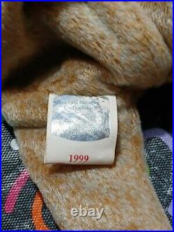 Ty beanie babies rare 1999 Signature Bear with tag errors