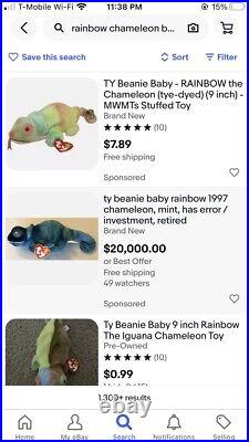 Ty beanie babies rare lot