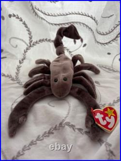 Ty beanie babies rare retired lot (spider, bat, scorpion, dragon, beetle)