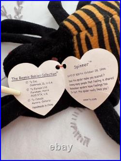 Ty beanie babies rare retired lot (spider, bat, scorpion, dragon, beetle)